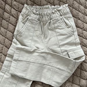 Zara Kids Girls Size 5 Beige Cargo Pants